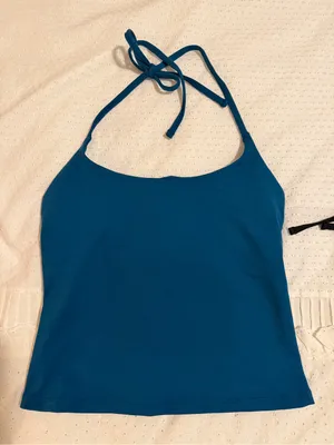 Aerie The Hugger Halter Top | Twilight Blue thumbnail 2