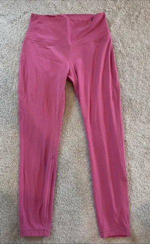 lululemon - Women's High-Rise Rose Pink Leggings- size 8 thumbnail 1