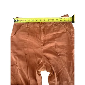 Le Lis Collection Cargo Pants Straight Leg Rust Orange Cotton Womens Medium thumbnail 8