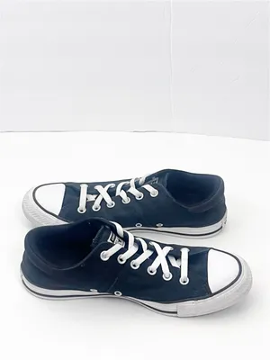ALL STAR CONVERSE Black Canvas Low Top Sneakers Women’s 10 Casual Neutral Grunge thumbnail 8