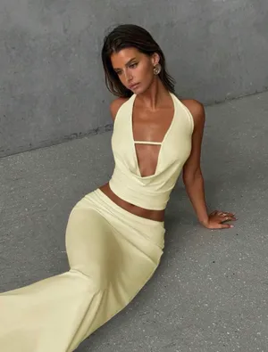 SHEIN halter top and skirt set thumbnail 1