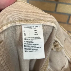 American Eagle Baggy Wide Leg Pants Size 4 Beige/Tan Style 3349220051 thumbnail 4