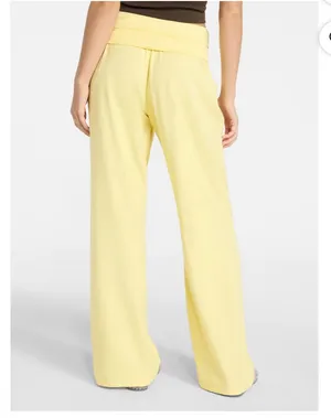 No Boundaries Wide Leg Yellow Roll Waist Pants thumbnail 2