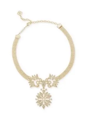 Kendra Scott Isabella Floral Snowflake Choker Necklace thumbnail 1