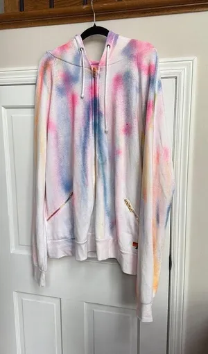 Aviator Nation Artist Collection hand-painted zip pocket hoodie xxl thumbnail 1