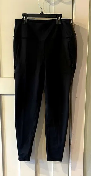 Black High-Waisted Leggings fleece lined‎ thumbnail 1