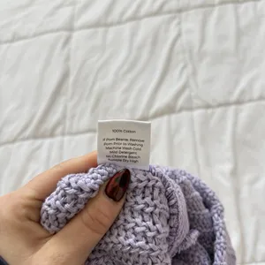 Womens‎ Love Your Melon Purple Beanie Hat Winter Knit 100% Cotton Classic City thumbnail 7