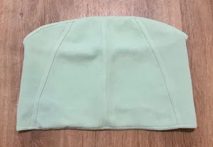 BABATON | Women's Sculpt Knit Ribbed Soft Chip Mint Bustier Crop‎ Top, Size XL thumbnail 1