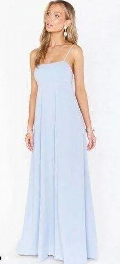 Show Me Your Mumu Madrid steel blue maxi dress XXS thumbnail 1
