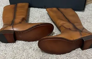 Frye Marissa Medallion inside zip Tall boot Color: Cognac Size 8.5 NIB thumbnail 13
