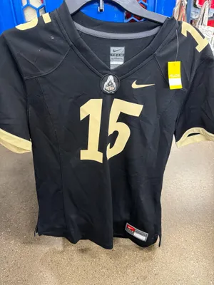 Nike Team Authentic Football Jersey #15 Black Gold Mesh Size Large thumbnail 11
