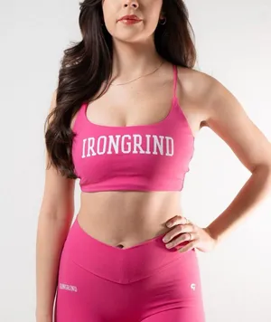 IronGrind Athletics Eden Sports Bra Pink Size Small thumbnail 1