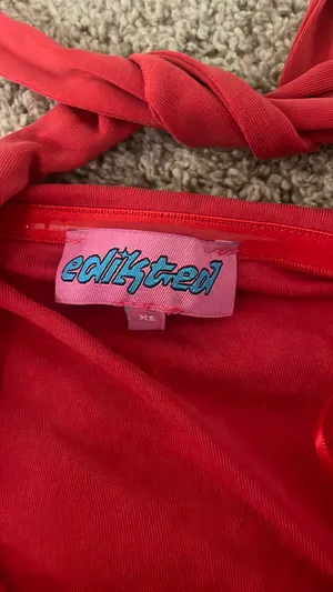 Red Edikted Halter Top  thumbnail 3