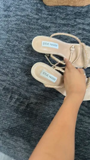 Steve Madden Rhinestone Ankle Strap Heels thumbnail 5