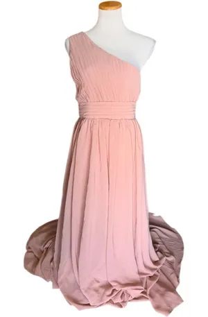 ‘New Boutique Gorgeous One Shoulder Chiffon Wedding Bridesmaid Prom Dress - 12 thumbnail 1