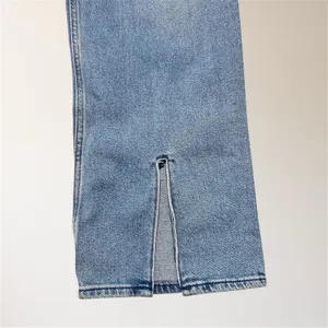 Hollister Light Wash High Rise Dad Jeans W27‎ L31 Slit Hem Stretch Denim Retro thumbnail 6
