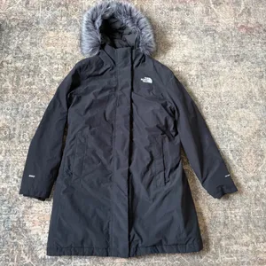 $400 The North Face Womens Arctic Parka Black 550 Down Jacket XL NF0A4R2V thumbnail 2