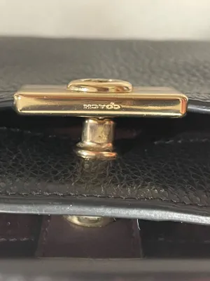 Nwt Coach Purse C8687 Mini Lane Top Handle Pebble Snake Leather Black thumbnail 7