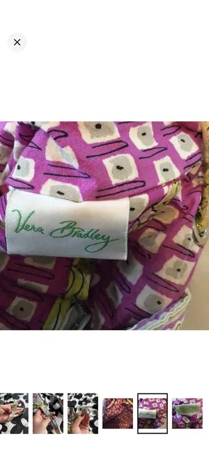 Vera Bradley | retired 2011 watercolor bucket bag thumbnail 12