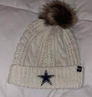 ’47 Dallas Cowboys Cream Knit Beanie thumbnail 1