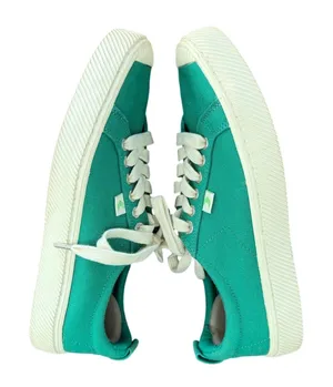 Cariuma Oca Low Top Sneakers Green Canvas Lace Up ‎ Shoes Men 8 Women 9.5 thumbnail 1