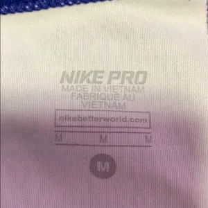 Green, Purple, and Blue Print Nike Pro Shorts thumbnail 5