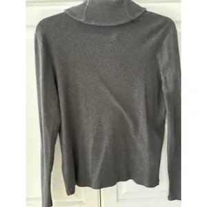 Lauren Ralph Lauren Gray Cotton Shawl Collar Toggle Button Sweater Womens Medium thumbnail 4