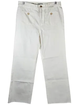 J. Crew Sailor mid-rise relaxed demi-boot jean in‎ white 26 BZ728 NWT thumbnail 1