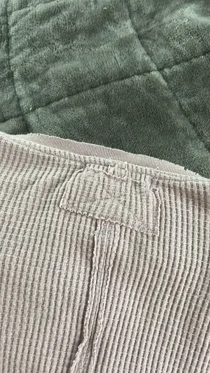 Free People Top Long Sleeve Purple Waffle thumbnail 8