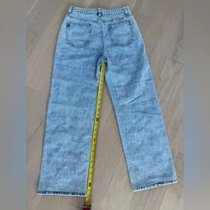 Women's Light Blue Pearl Beaded Slightly Flare Jeans thumbnail 3