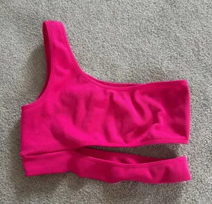 Pink Garage One-Shoulder Crop Top thumbnail 1