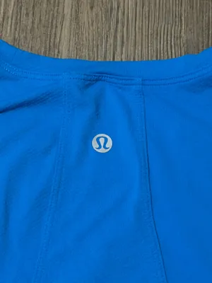 Lululemon blue shirt with letters thumbnail 3
