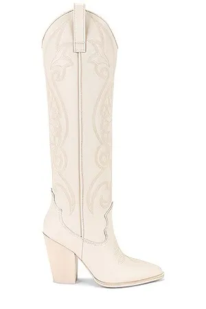 Steve Madden NWT  Lasso Western Boot in bone. Size 7 thumbnail 6