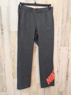 Nike Women Small Therma-Fit Sweatpants Dark Gray with Coral Logo thumbnail 2