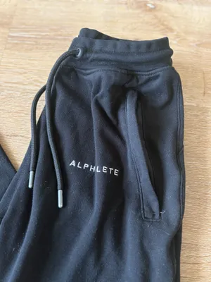 Alphalete Black Joggers with zipper pockets thumbnail 2