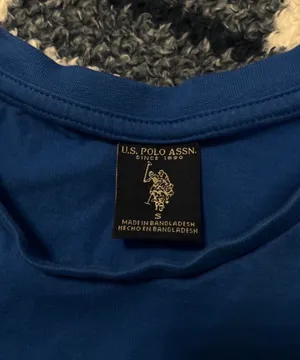 U.S. Polo Assn. Blue Polo Polo Shirt Size S thumbnail 3