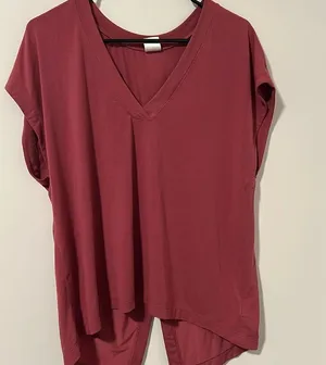 Athleta Maroon Wrap Back Soft Cozy Shirt Size Large thumbnail 1