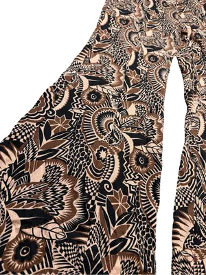✨Anthropologie Drapey Flare Pants Boho Print Wide‎ Leg Size 2✨ thumbnail 3
