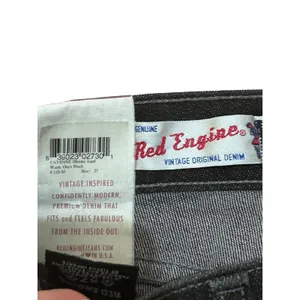Red Engine Flared Jeans Women's Size 27x32 Dark Wash Jeans Made in USA NWT thumbnail 3