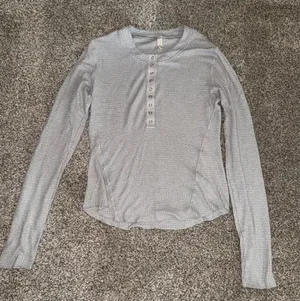 Intimately Free People One Of The Girls Henley Long Sleeve Waffle Knit Top thumbnail 1