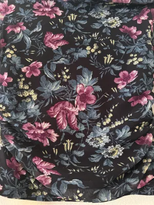 Anthropologie Mesh Off-Shoulder Asymmetrical Floral Ruched Top thumbnail 9