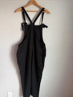 Lucy & Yak Original dungarees in black organic cotton canvas Overalls 8L thumbnail 4