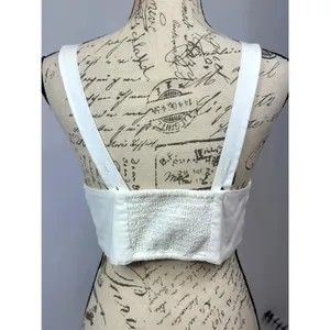 Free People This is Love 4 Button Crop Top White Med thumbnail 7