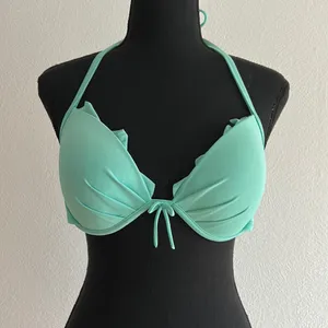 Turquoise blue Victoria’s secret push-up bikini top with underwire 34D thumbnail 3
