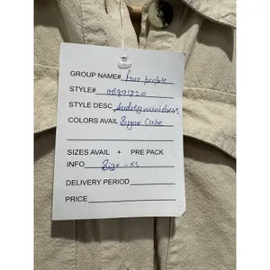 NEW‎ Free People Aubrey Belted Long Sleeve Utility Shirtdress in Cream Khaki XS thumbnail 4