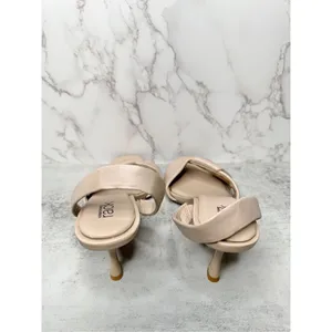 Nordstrom Rack‎ Leilany Nude Beige Kitten Heel Slingback Sandals 5.5M thumbnail 5
