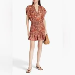 A.L.C.‎ Carly Silk Floral Mini Dress thumbnail 4