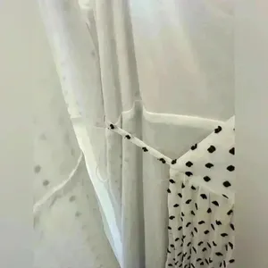 Express White With Black Swiss Polka Dot Wrap Front Maxi Dress Size L thumbnail 6