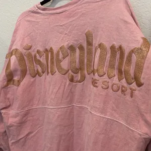 Disney Parks Pink Spirit Jersey Glitter‎ “D” Est. 1955 Long Sleeve Oversized Top thumbnail 6