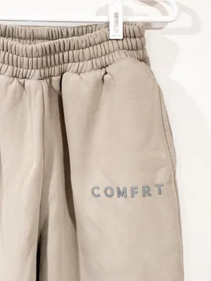 Comfrt Tranquil Sweatpants Cream Cotton Unisex Size Medium thumbnail 2
